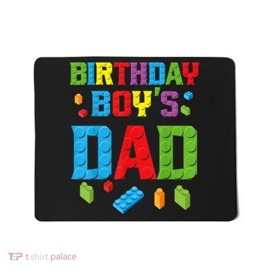 Master Builder Birthday Boy's Dad Building Bricks Blocks Men Mousepad
