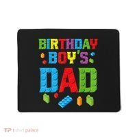 Master Builder Birthday Boy's Dad Building Bricks Blocks Men Mousepad thumb 0