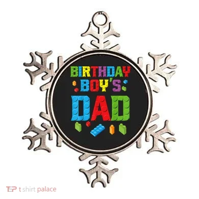 Master Builder Birthday Boy's Dad Building Bricks Blocks Men Ornament