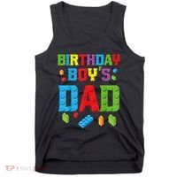 Master Builder Birthday Boy's Dad Building Bricks Blocks Men Tank Top thumb 0