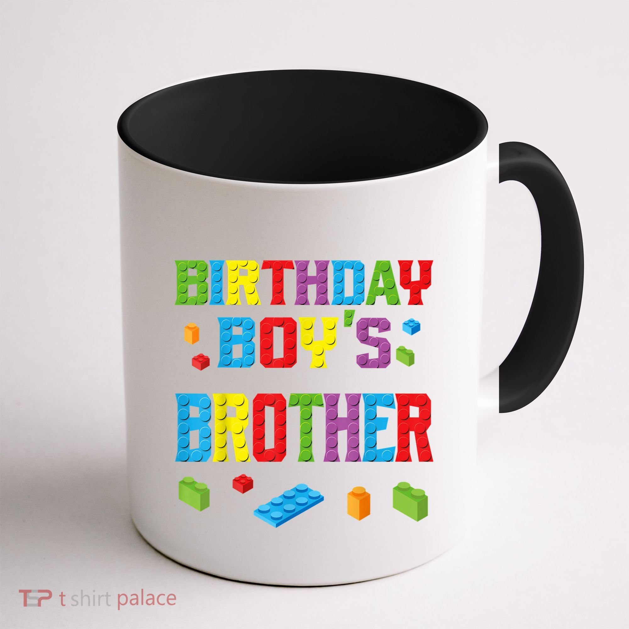 Master Builder Birthday Boy's Brother Building Bricks Blocks Coffee Mug