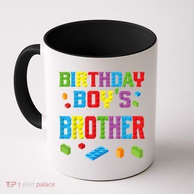 Master Builder Birthday Boy's Brother Building Bricks Blocks Coffee Mug