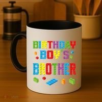 Master Builder Birthday Boy's Brother Building Bricks Blocks Coffee Mug thumb 4