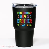 Master Builder Birthday Boy's Brother Building Bricks Blocks Tumbler thumb 0