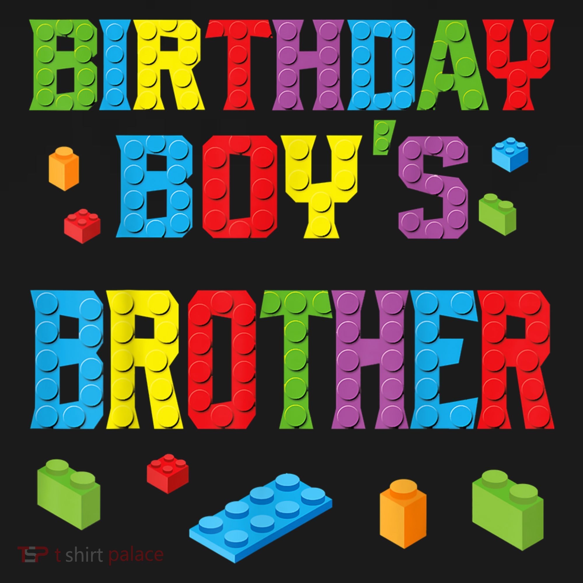 Master Builder Birthday Boy's Brother Building Bricks Blocks Ornament