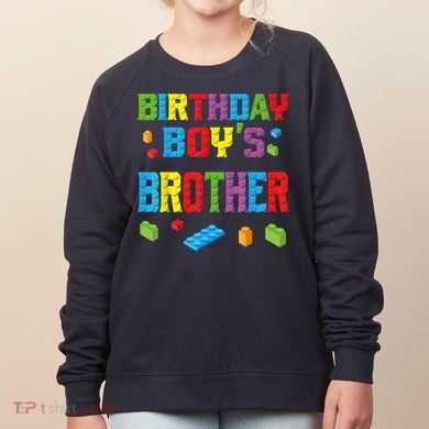 Master Builder Birthday Boy's Brother Building Bricks Blocks Women's Sweatshirt