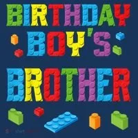 Master Builder Birthday Boy's Brother Building Bricks Blocks Bucket Hat thumb 4