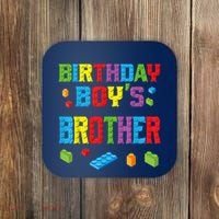 Master Builder Birthday Boy's Brother Building Bricks Blocks Coaster thumb 0