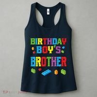 Master Builder Birthday Boy's Brother Building Bricks Blocks Women's Tank Top thumb 3