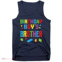 Master Builder Birthday Boy's Brother Building Bricks Blocks Tank Top thumb 0