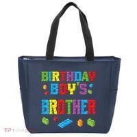 Master Builder Birthday Boy's Brother Building Bricks Blocks Tote Bag thumb 0