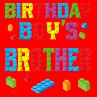 Master Builder Birthday Boy's Brother Building Bricks Blocks Santa Hat thumb 1
