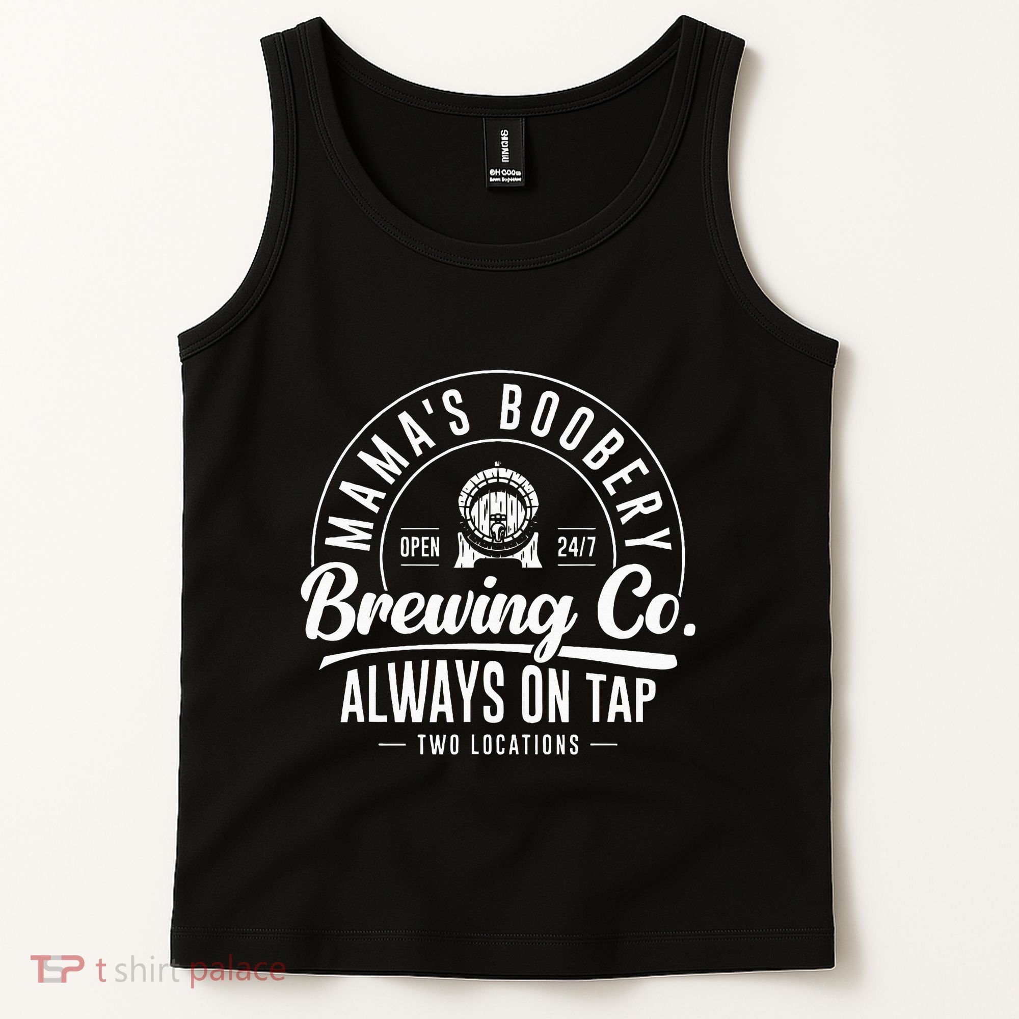 MamaS Boobery Brewing Co New Mom Breastfeeding Funny Tank Top
