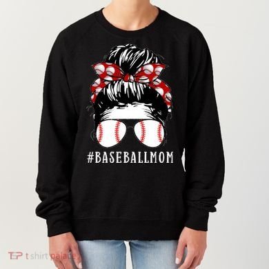Messy Bun Baseball Mom Women's Sweatshirt