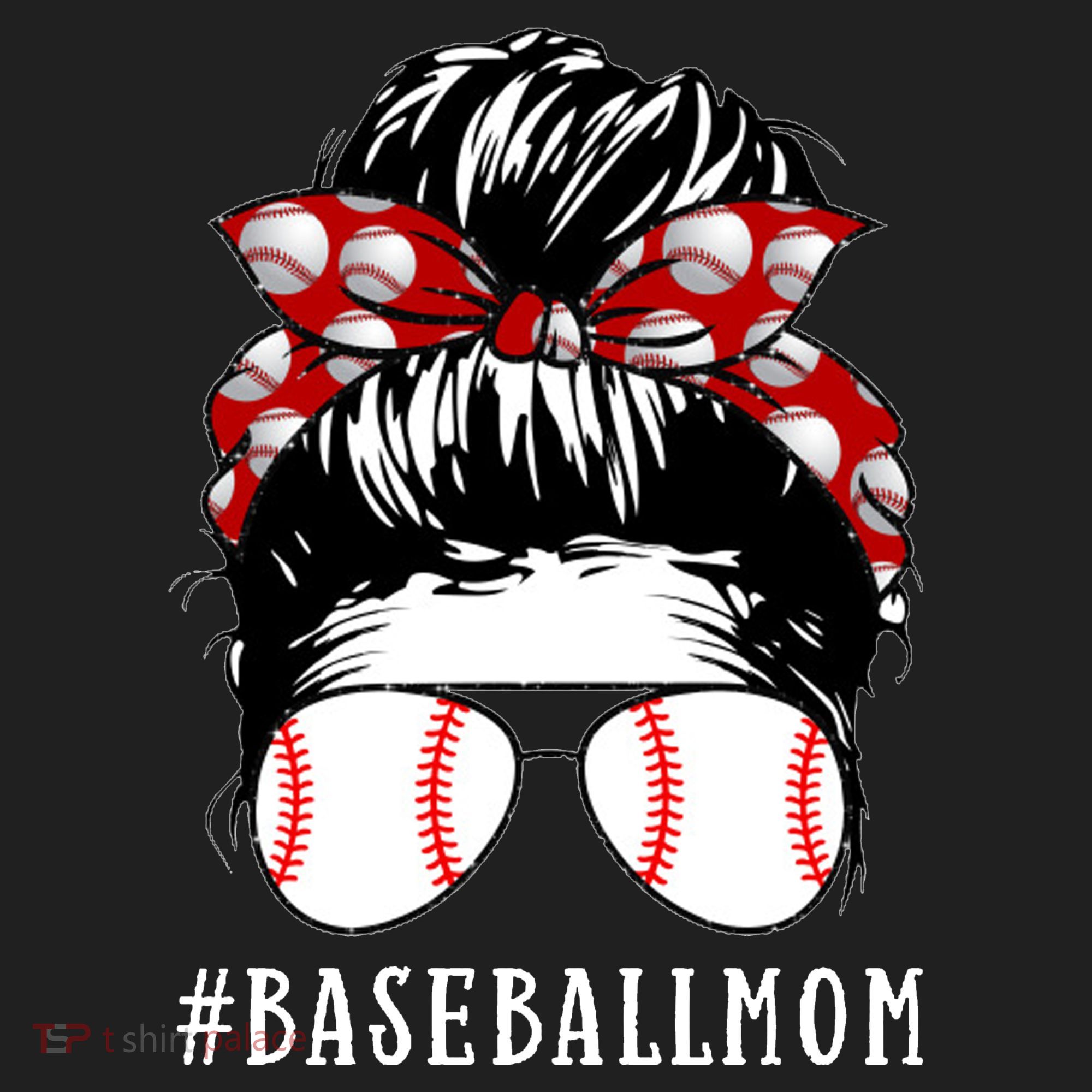 Messy Bun Baseball Mom Women's Sweatshirt