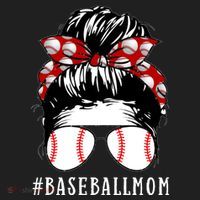 Messy Bun Baseball Mom Golf Towel thumb 3