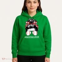 Messy Bun Baseball Mom Hoodie thumb 5