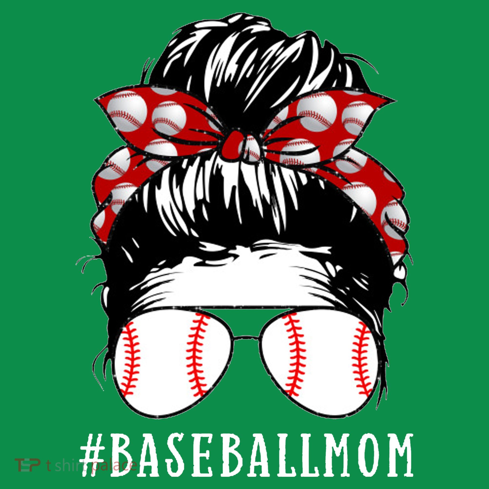 Messy Bun Baseball Mom Coaster