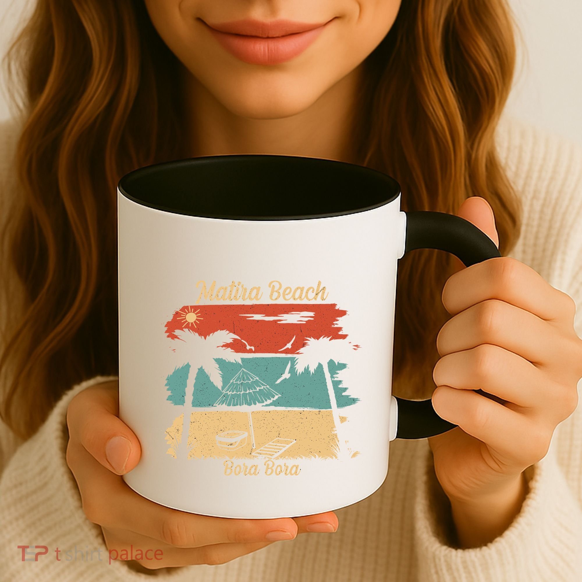 Matira Beach Bora Bora Coffee Mug