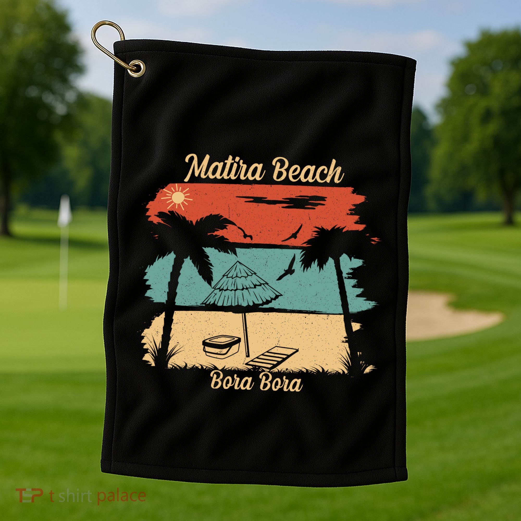 Matira Beach Bora Bora Golf Towel