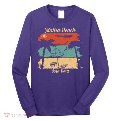 Matira Beach Bora Bora Long Sleeve Shirt