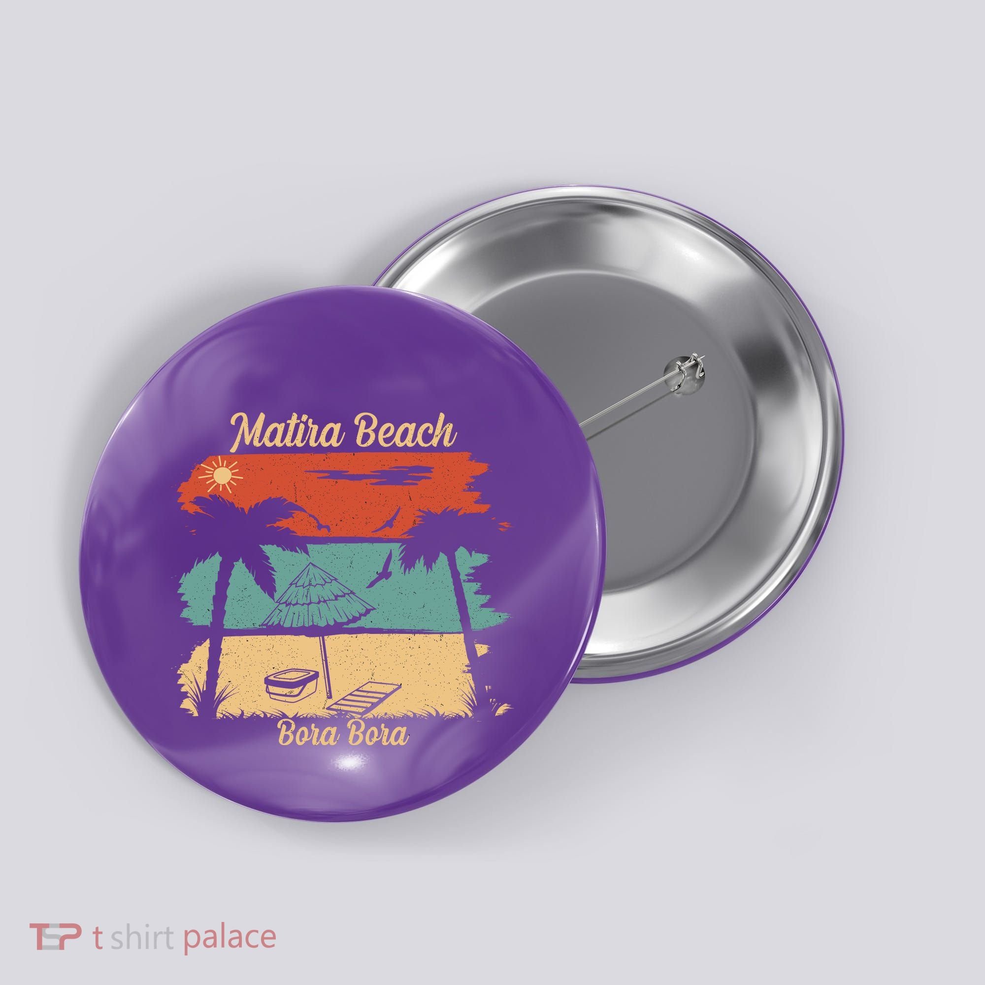 Matira Beach Bora Bora Button