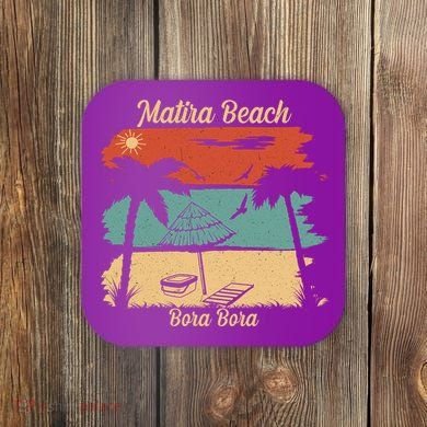 Matira Beach Bora Bora Coaster