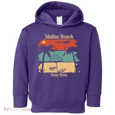 Matira Beach Bora Bora Toddler Hoodie