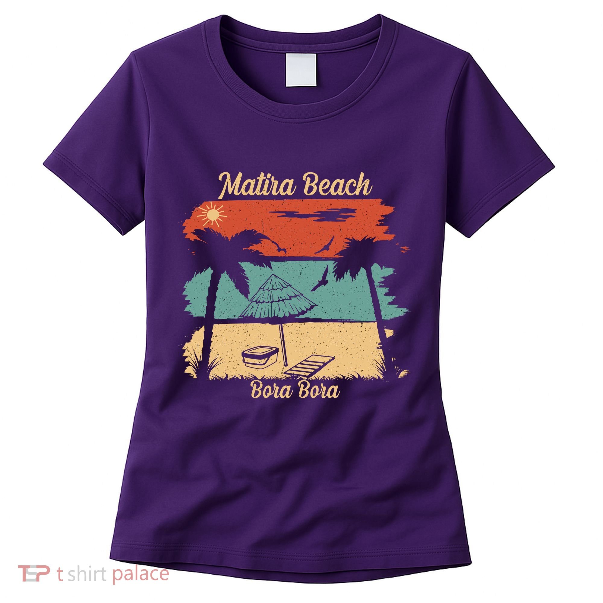 Matira Beach Bora Bora Women's T-Shirt