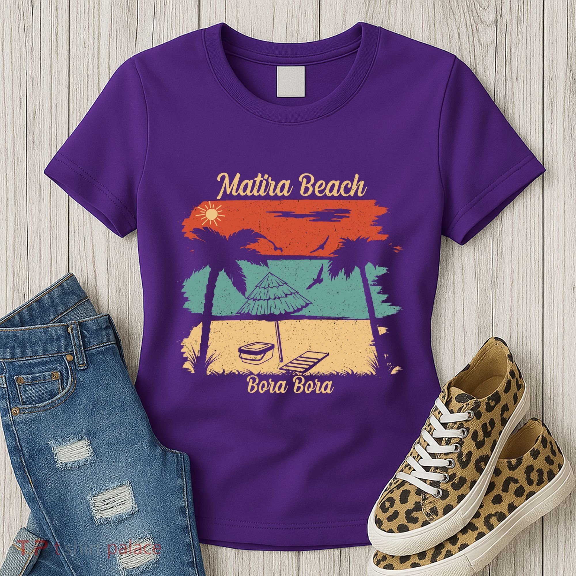 Matira Beach Bora Bora Women's T-Shirt