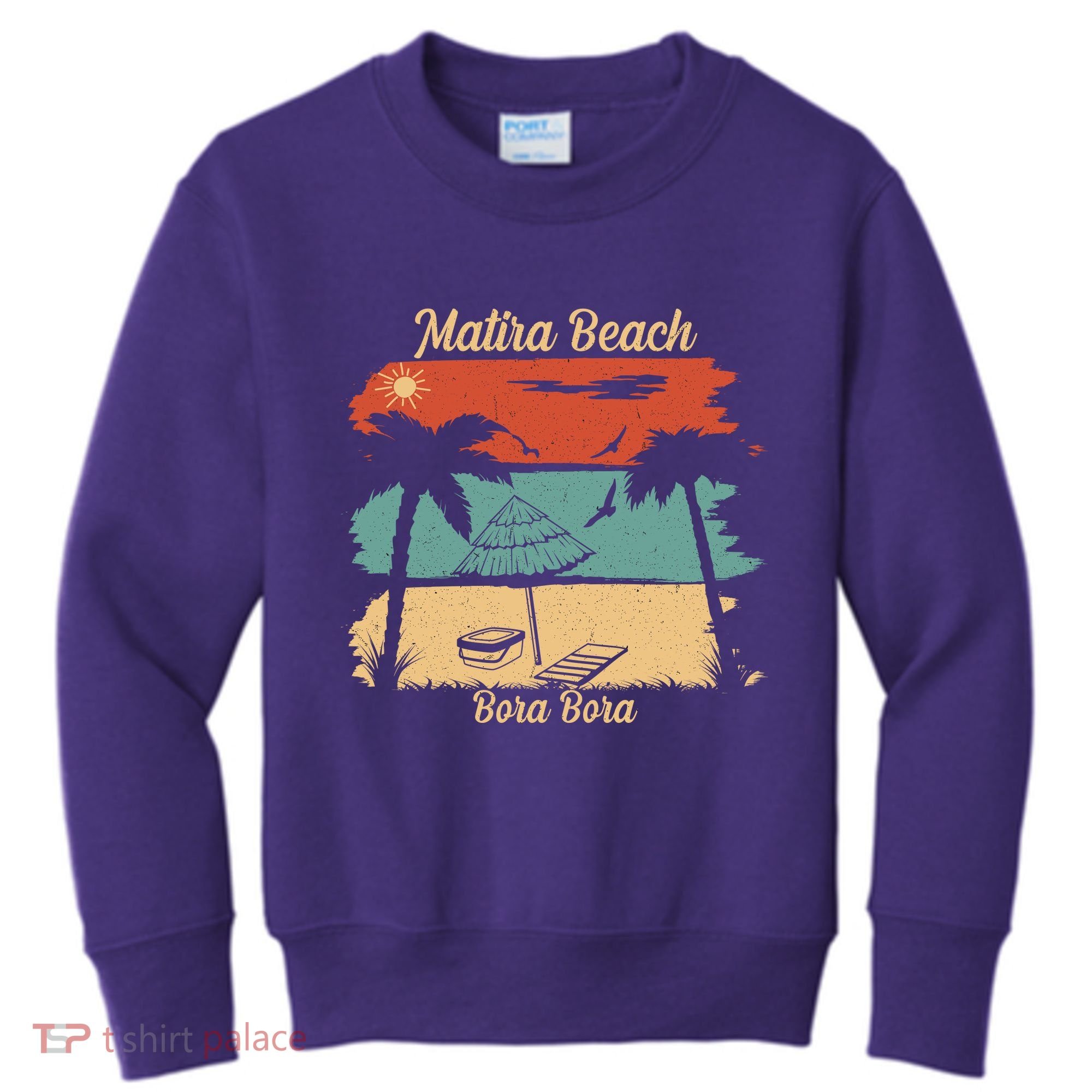 Matira Beach Bora Bora Kids Sweatshirt