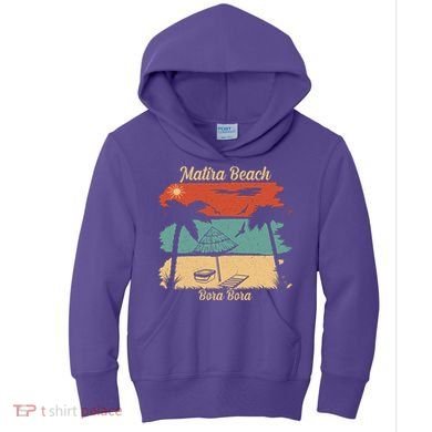 Matira Beach Bora Bora Kids Hoodie