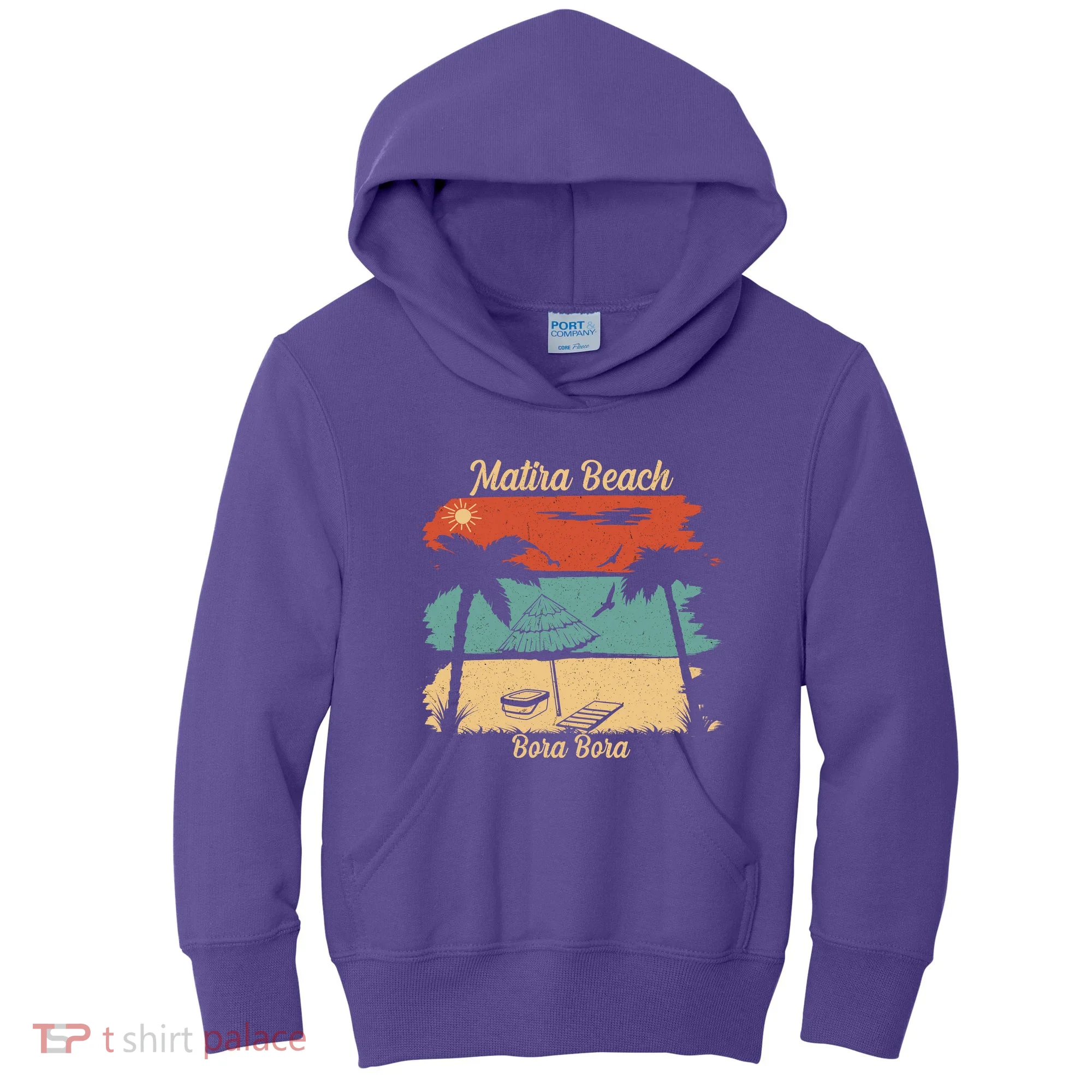 Matira Beach Bora Bora Kids Hoodie