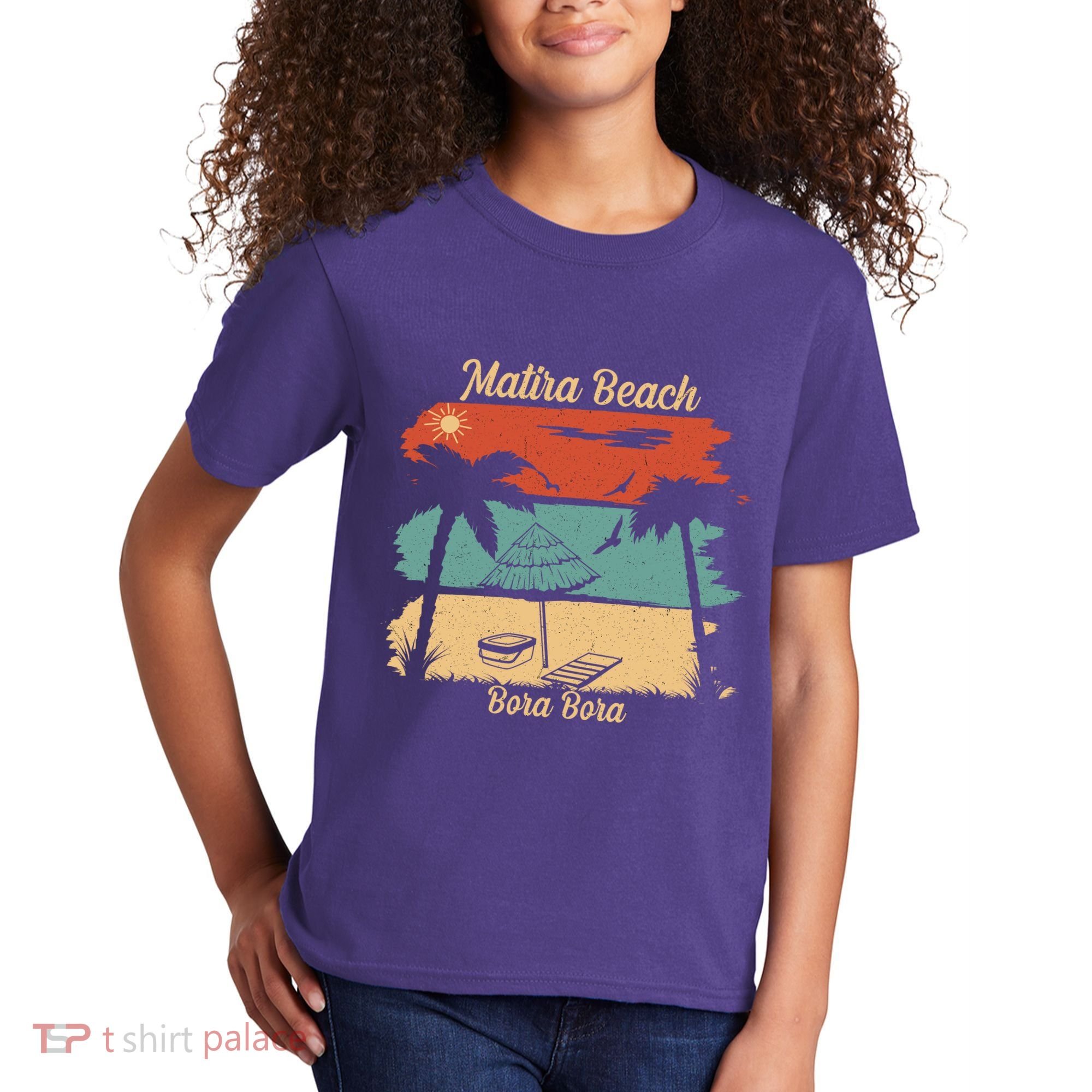 Matira Beach Bora Bora Kids T-Shirt