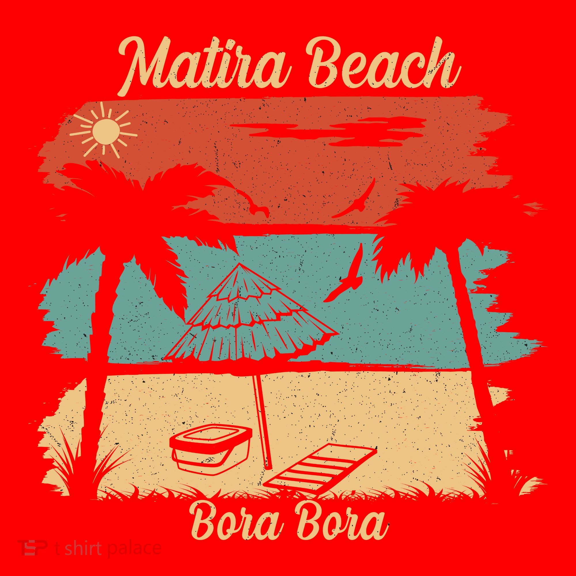 Matira Beach Bora Bora Santa Hat