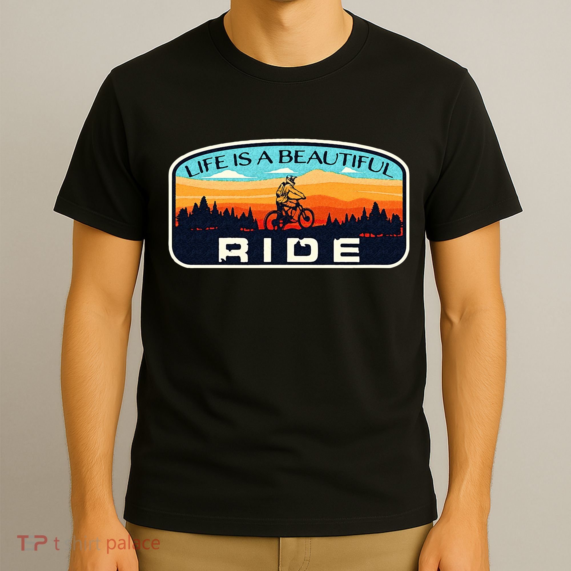 Mountain Bike Biking Cycling Retro MTB Trail Enthusiast Idea T-Shirt