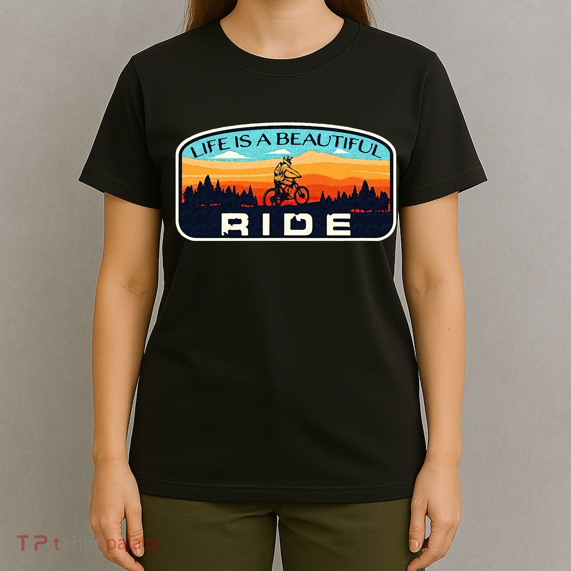 Mountain Bike Biking Cycling Retro MTB Trail Enthusiast Idea T-Shirt
