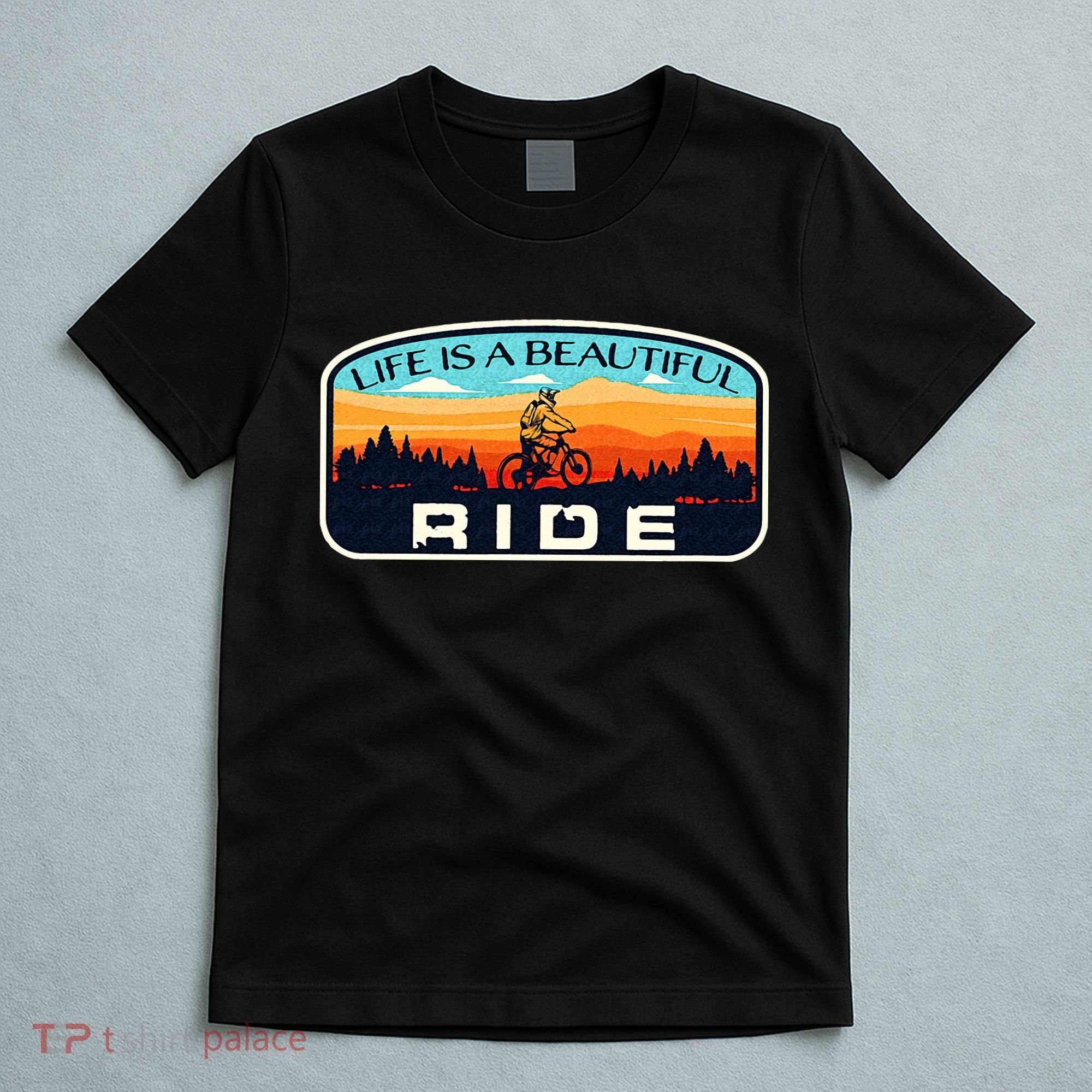 Mountain Bike Biking Cycling Retro MTB Trail Enthusiast Idea T-Shirt