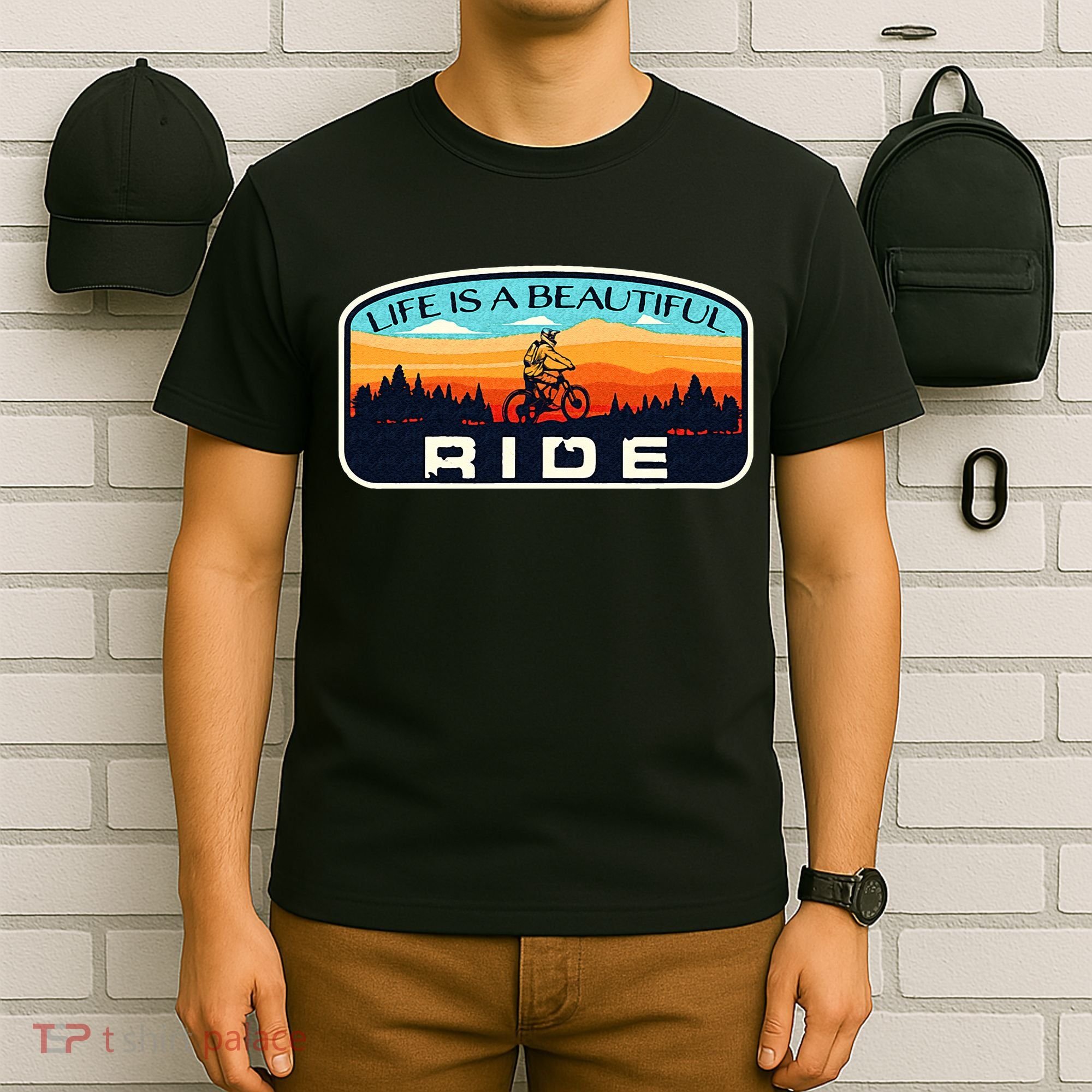 Mountain Bike Biking Cycling Retro MTB Trail Enthusiast Idea T-Shirt
