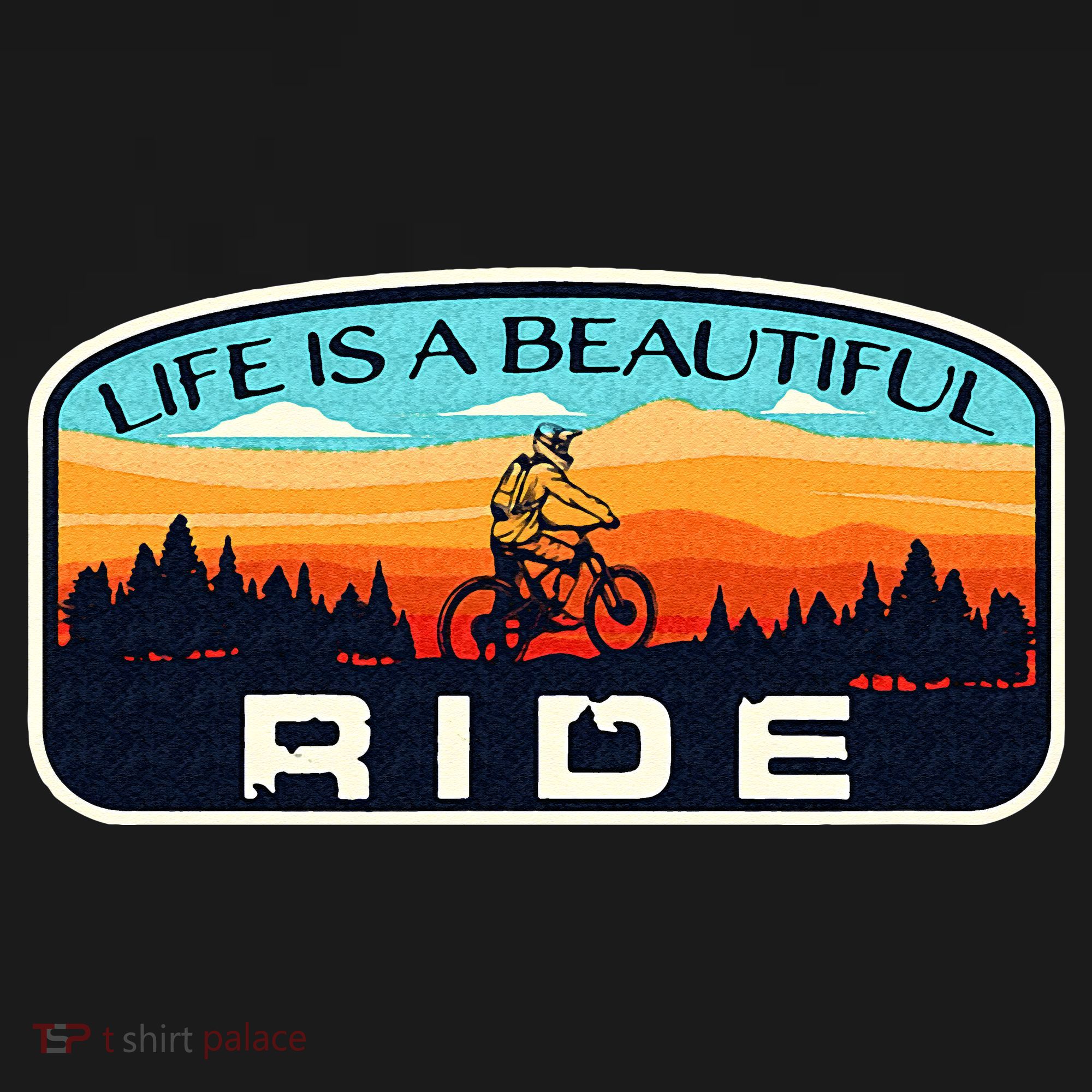 Mountain Bike Biking Cycling Retro MTB Trail Enthusiast Idea T-Shirt