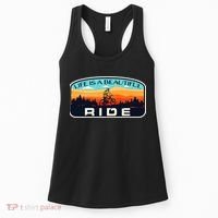 Mountain Bike Biking Cycling Retro MTB Trail Enthusiast Idea Women's Tank Top thumb 0