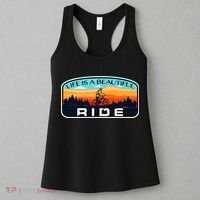 Mountain Bike Biking Cycling Retro MTB Trail Enthusiast Idea Women's Tank Top thumb 3