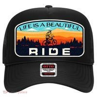 Mountain Bike Biking Cycling Retro MTB Trail Enthusiast Idea Hat thumb 0
