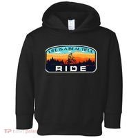 Mountain Bike Biking Cycling Retro MTB Trail Enthusiast Idea Toddler Hoodie thumb 0