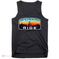 Mountain Bike Biking Cycling Retro MTB Trail Enthusiast Idea Tank Top thumb 0