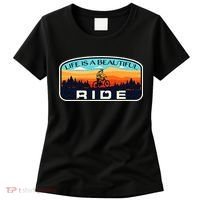 Mountain Bike Biking Cycling Retro MTB Trail Enthusiast Idea Women's T-Shirt thumb 0
