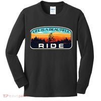 Mountain Bike Biking Cycling Retro MTB Trail Enthusiast Idea Kids Long Sleeve Shirt thumb 0