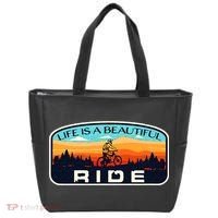 Mountain Bike Biking Cycling Retro MTB Trail Enthusiast Idea Tote Bag thumb 0