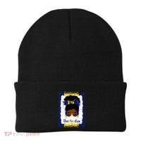 Messy Bun Barbados Flag Woman Girl Beanie thumb 0