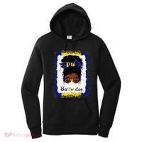Messy Bun Barbados Flag Woman Girl Women's Hoodie thumb 0